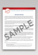Consumer Advisory Bulletin, Issue 1—Roof System Warranties (100 copies)