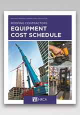 Roofing Contractors Equipment Cost Schedule (Electronic)
